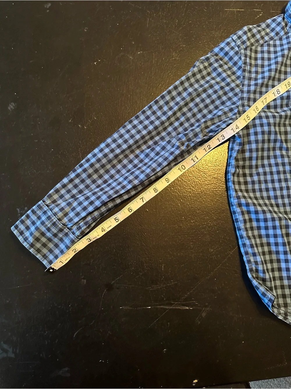Ralph Lauren Blue and Black Plaid Button-Down Shirt